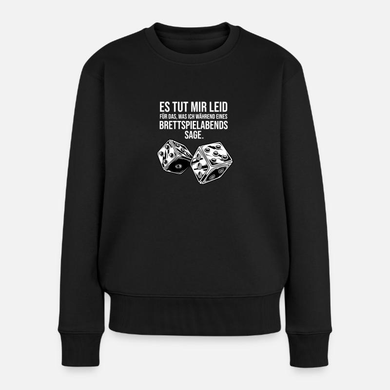 jeu de société dés jeu de société - Pull Premium bio Femme - noir