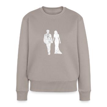 Wedding marriage - Women's Premium Organic Jumper - taupe - Front - Julia (174cm)