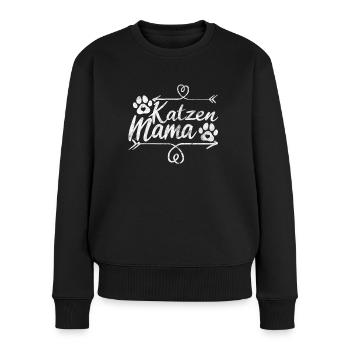 Beste Katzenmama der Welt - Katze Mama Geschenk - Frauen Premium Bio Pullover - Schwarz - Vorne - Julia (174cm)