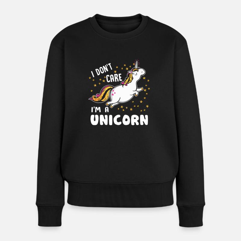 Licorne je suis une licorne - Pull Premium bio Femme - noir