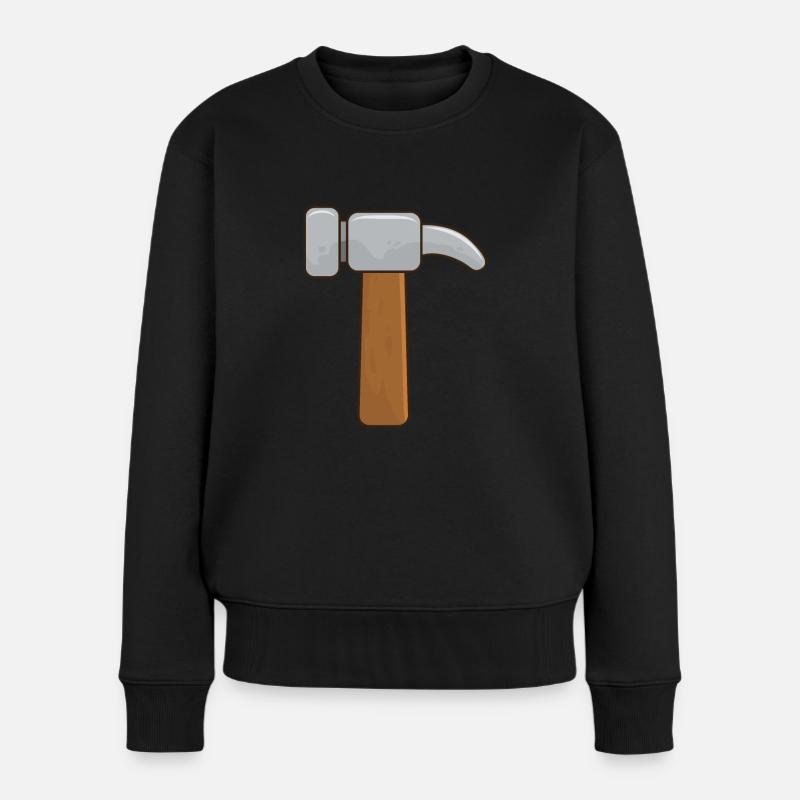 Hammer - Frauen Premium Bio Pullover - Schwarz