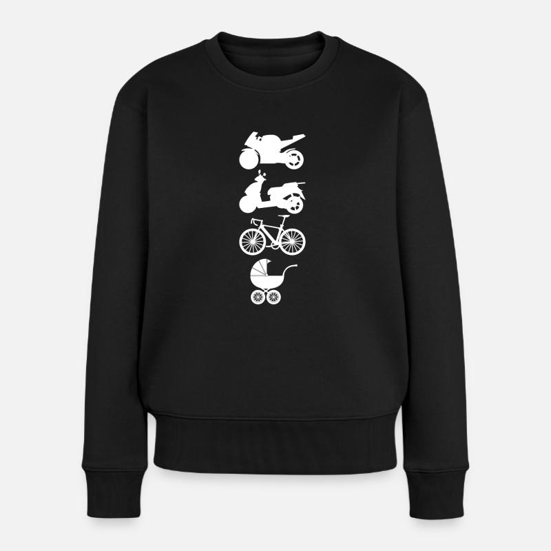 L’évolution de l’homme - De l’homme au père - Pull Premium bio Femme - noir