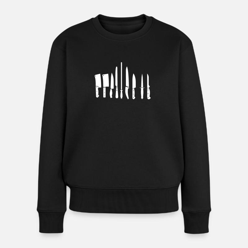 Koch Küchenchef Hobbykoch Küche Chef Chefkoch - Frauen Premium Bio Pullover - Schwarz