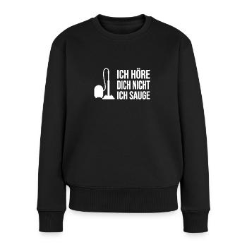Putzfrau Reinigungskraft Putzhilfe Geschenk Lustig - Frauen Premium Bio Pullover - Schwarz - Vorne - Julia (174cm)