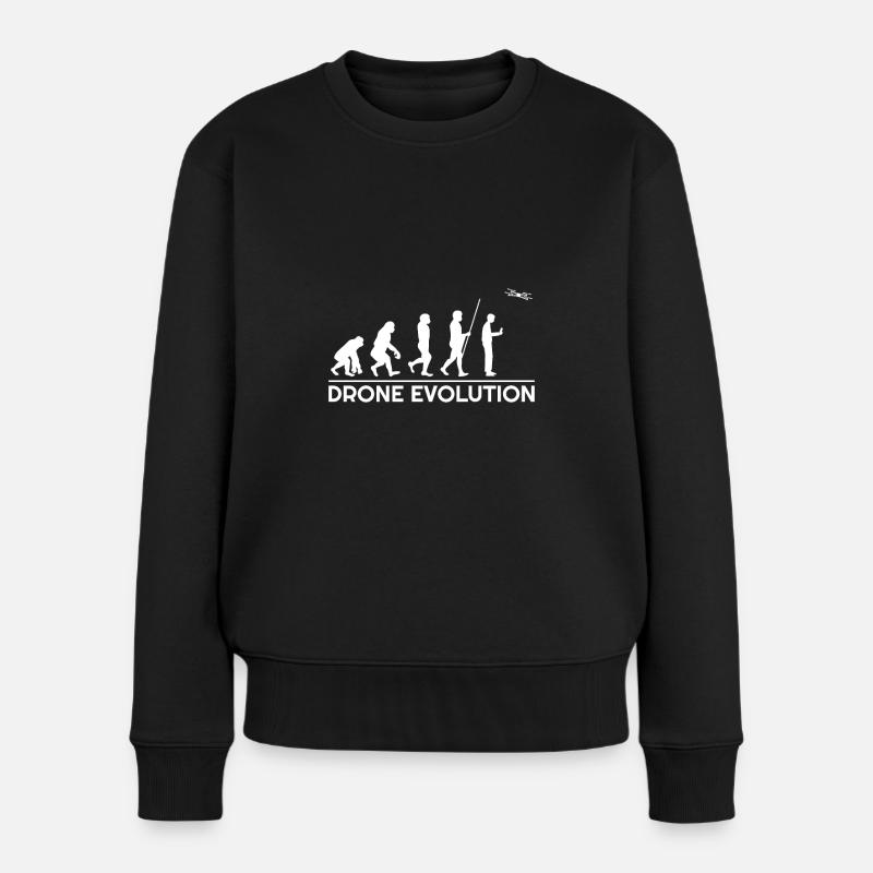 Drone Evolution pilote de drone - Pull Premium bio Femme - noir