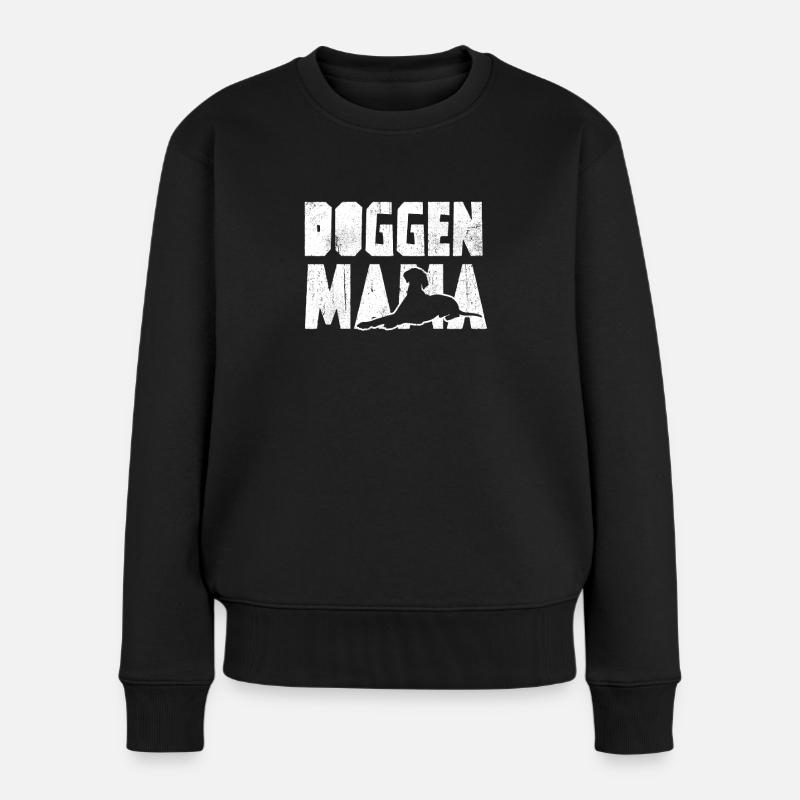 Doggen Mama - Frauen Premium Bio Pullover - Schwarz