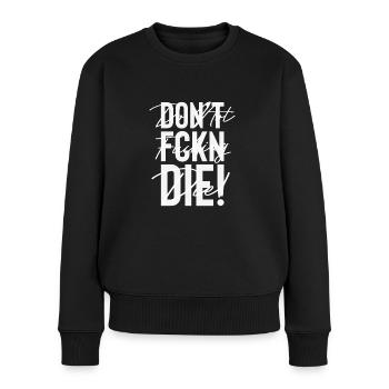 Don’t fucking! Moto / Voiture / Voiture / Motorcy - Pull Premium bio Femme - noir - Devant - Julia (174cm)