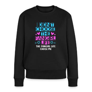 K-Pop Fan Korea Fangirl - Women's Premium Organic Jumper - black - Front - Julia (174cm)