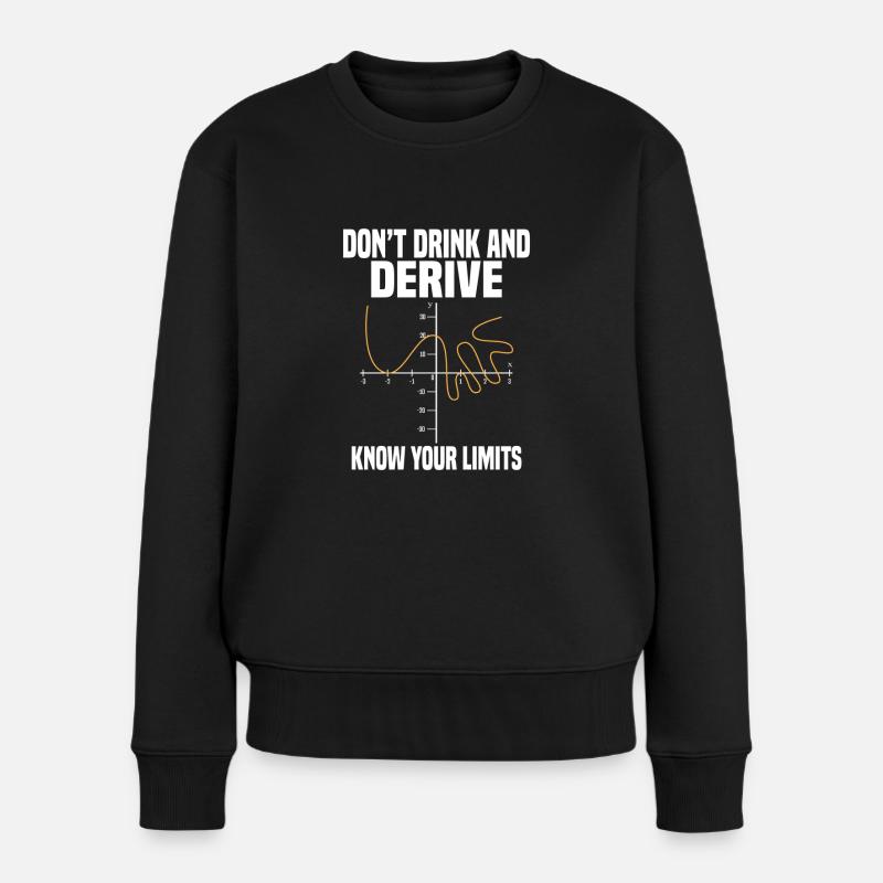 Mathematik - Frauen Premium Bio Pullover - Schwarz