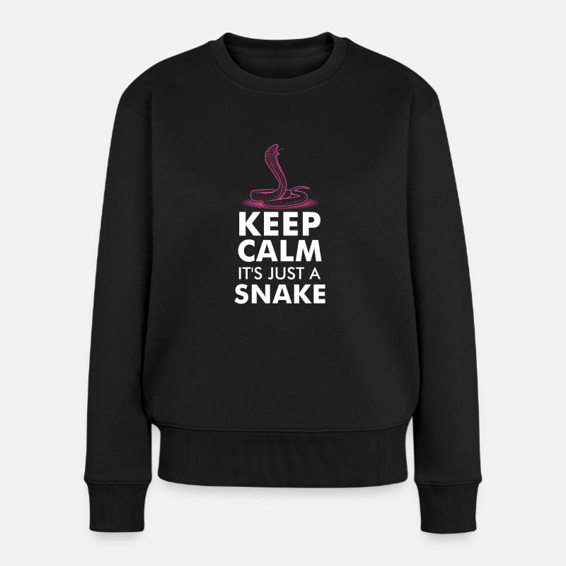 SNAKES: It's Just A Snake - Frauen Premium Bio Pullover - Schwarz