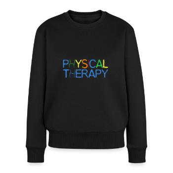 physiotherapist - Women's Premium Organic Jumper - black - Front - Julia (174cm)