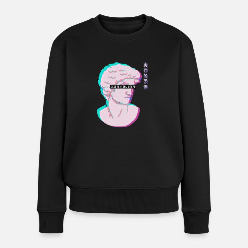 Vaporwave Esthétique esthétique Vaporwave - Pull Premium bio Femme - noir