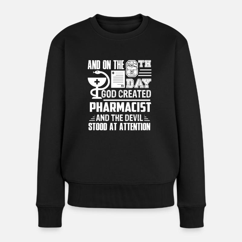 Pharmacien Dieu a créé pharmacien - Pull Premium bio Femme - noir