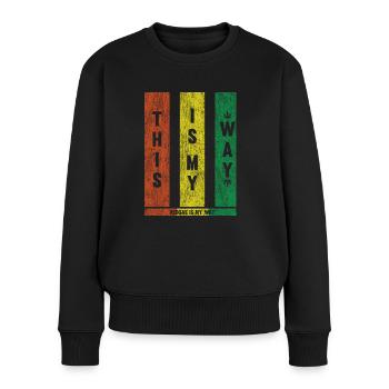 Reggae Way - Pull Premium bio Femme - noir - Devant - Julia (174cm)
