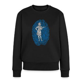 In My Dna Waitress Shirt - Frauen Premium Bio Pullover - Schwarz - Vorne - Julia (174cm)