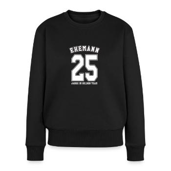 Geschenkideen Silberhochzeit - Frauen Premium Bio Pullover - Schwarz - Vorne - Julia (174cm)