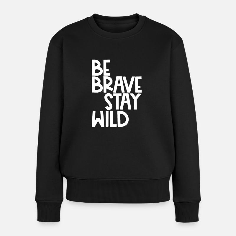 Outdoor Wild Camping - Frauen Premium Bio Pullover - Schwarz