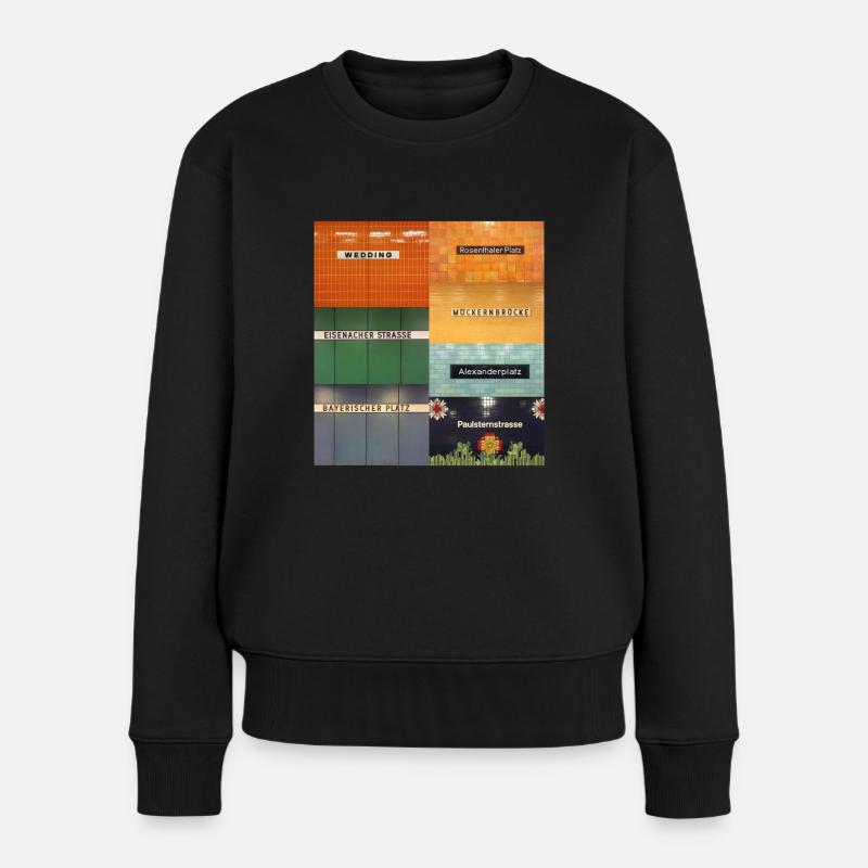 Berlin - Frauen Premium Bio Pullover - Schwarz