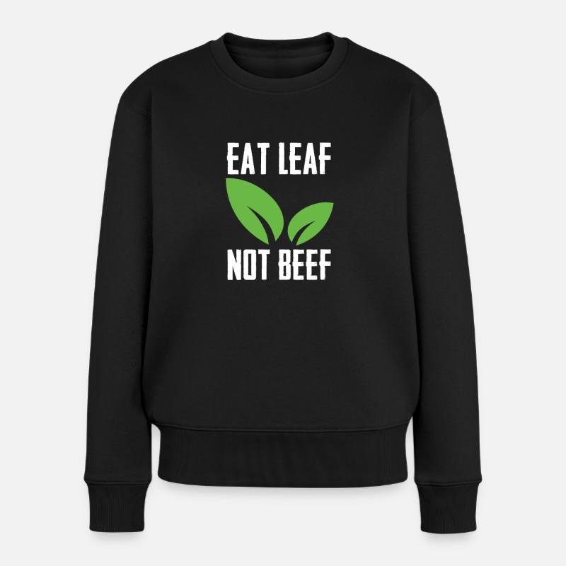 Vegan Veganismus Gemüse Veganer - Frauen Premium Bio Pullover - Schwarz