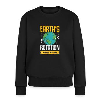 Erdkunde Geografie Erdkundelehrer Geschenk - Frauen Premium Bio Pullover - Schwarz - Vorne - Julia (174cm)