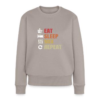 Sound Engineer Sound Engineer Sound Engineer Music DJ - Women's Premium Organic Jumper - taupe - Front - Julia (174cm)