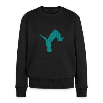 parkour - Pull Premium bio Femme - noir - Devant - Julia (174cm)