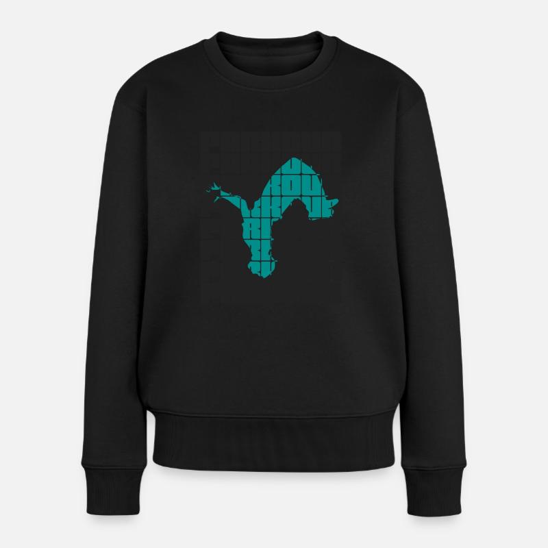 parkour - Frauen Premium Bio Pullover - Schwarz