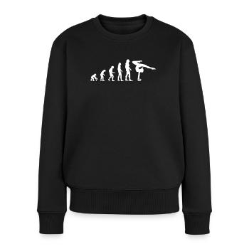 Gymnastique Gymnastique Evolution Cadeau Femmes - Pull Premium bio Femme - noir - Devant - Julia (174cm)