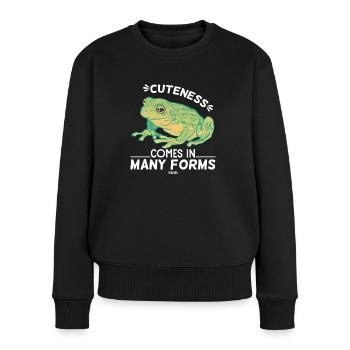 frog - Women's Premium Organic Jumper - black - Front - Julia (174cm)