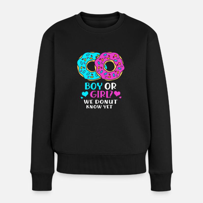 Werdene Mütter Mama - Frauen Premium Bio Pullover - Schwarz