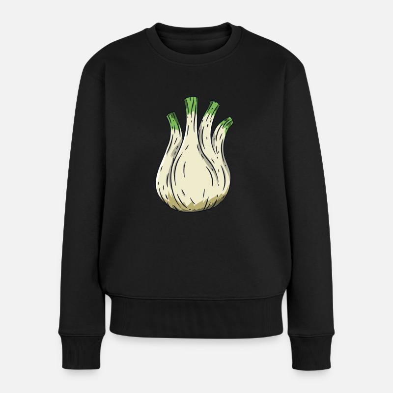 Fenchel - Frauen Premium Bio Pullover - Schwarz