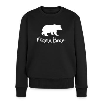 Maman ours meilleur forte mère idée cadeau cool - Pull Premium bio Femme - noir - Devant - Julia (174cm)