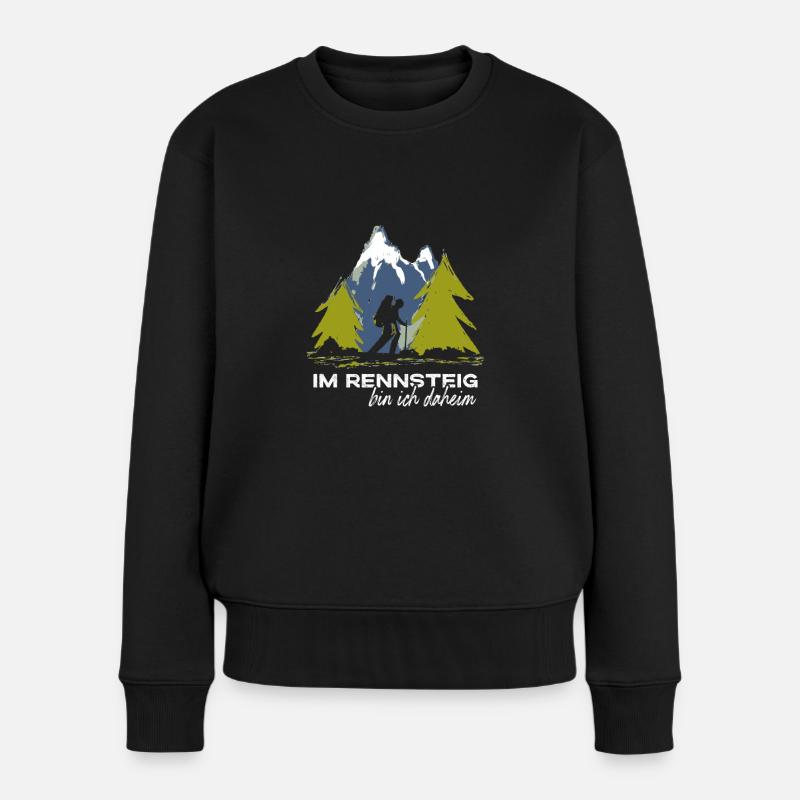 Rennsteig - Frauen Premium Bio Pullover - Schwarz