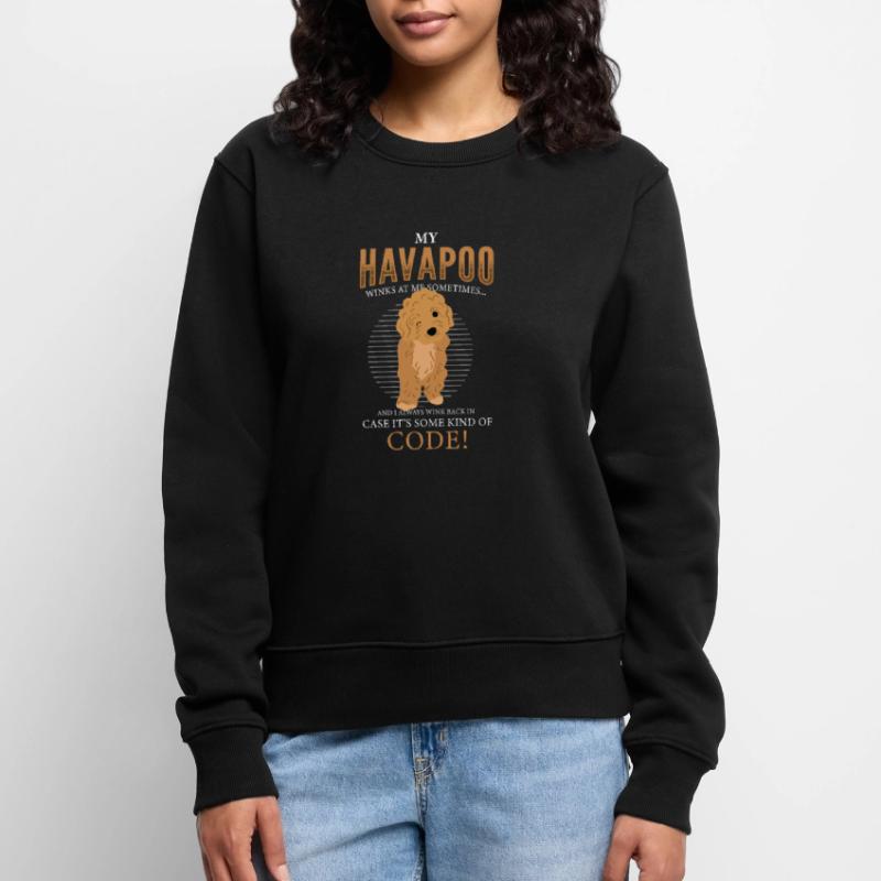havapoo, havapoo Pudel Mischling, havapoo humor, Frauen Premium Bio Pullover