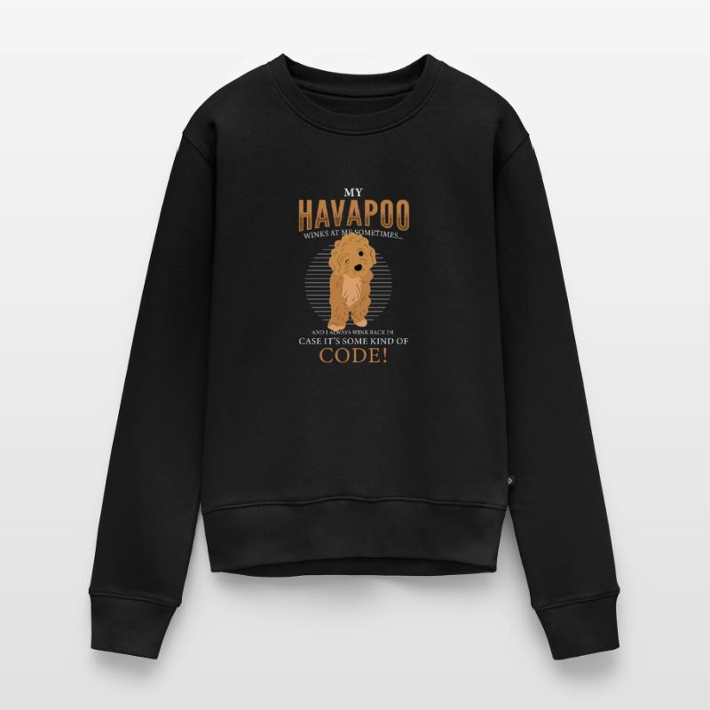 havapoo, havapoo Pudel Mischling, havapoo humor, Frauen Premium Bio Pullover