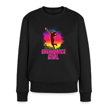 Breakdance Mädchen Tänzerin - Frauen Premium Bio Pullover - Schwarz - Vorne - Julia (174cm)