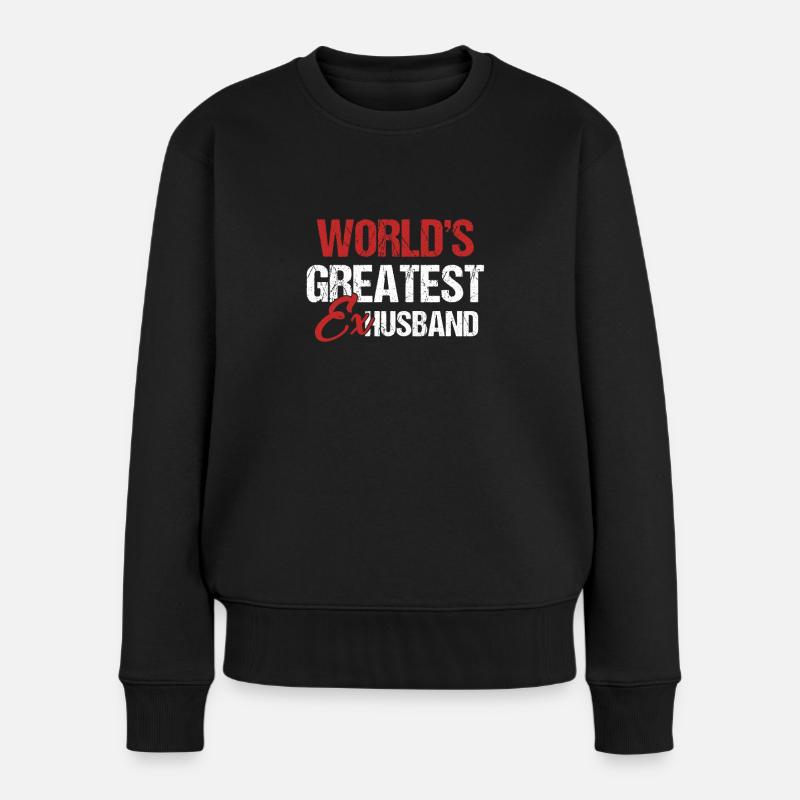 Ehemaliger Ehemann Ex Frau Scheidung Partei - Frauen Premium Bio Pullover - Schwarz
