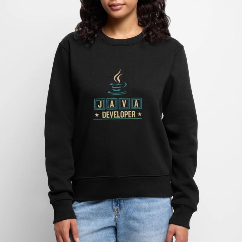 Java Developer Coffee Kaffee Frauen Premium Bio Pullover