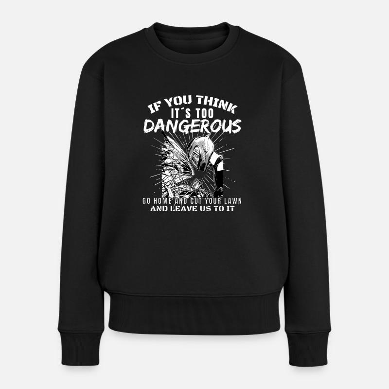 Motorcycle Lifestyle / Motorrad / Motorräder biker - Frauen Premium Bio Pullover - Schwarz