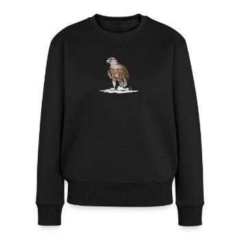 Sakerfalke I Greifvogel Falke Beizjagd Motiv für - Frauen Premium Bio Pullover - Schwarz - Vorne - Julia (174cm)