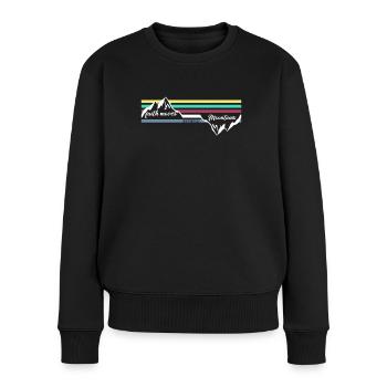 Faith Can Move Mountains - Christliche Geschenke - Frauen Premium Bio Pullover - Schwarz - Vorne - Julia (174cm)