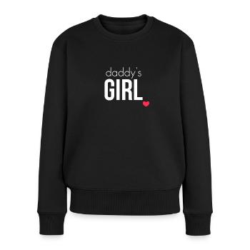 Daddy's Girl - Frauen Premium Bio Pullover - Schwarz - Vorne - Julia (174cm)