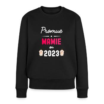 Promue mamie en 2023 - Pull Premium bio Femme - noir - Devant - Julia (174cm)