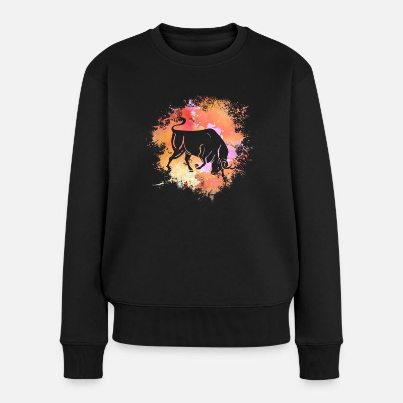 Bélier Signe astrologique Horoscope Astrologie - Pull Premium bio Femme - noir