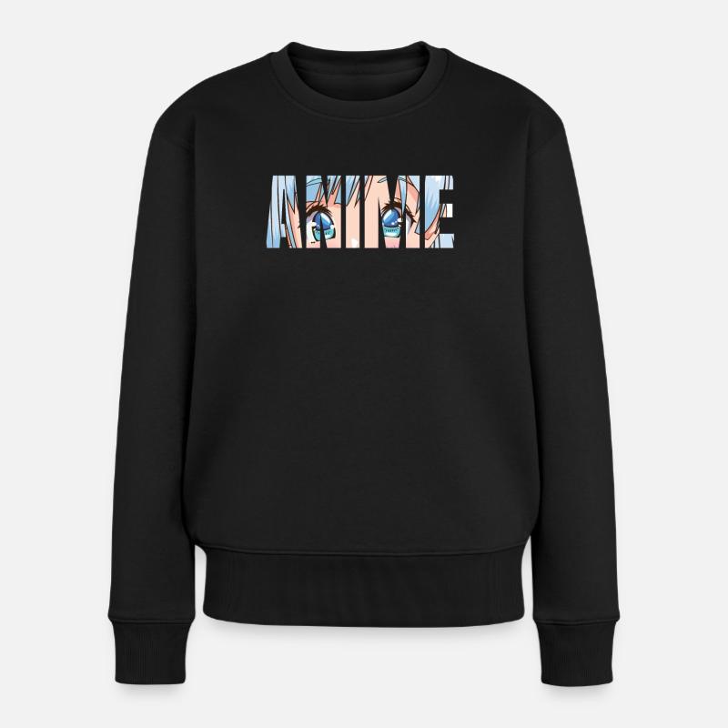 Anime - Frauen Premium Bio Pullover - Schwarz