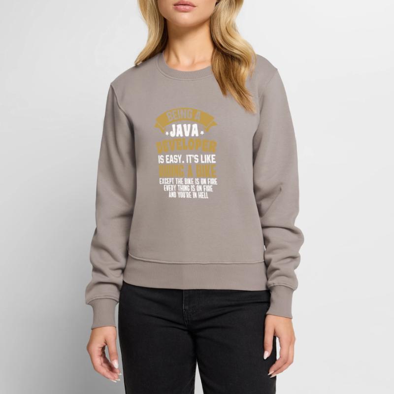 Java Developer Frauen Premium Bio Pullover