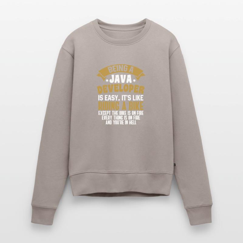 Java Developer Frauen Premium Bio Pullover
