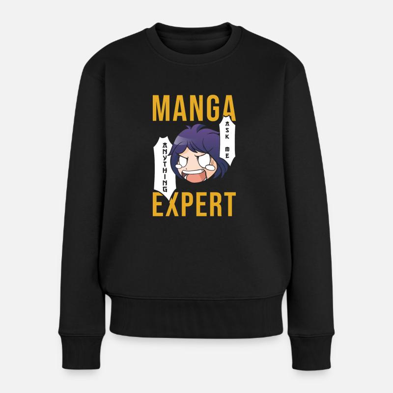Manga Experte - Frauen Premium Bio Pullover - Schwarz