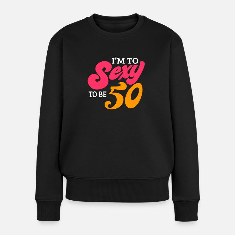 50e anniversaire - Pull Premium bio Femme - noir