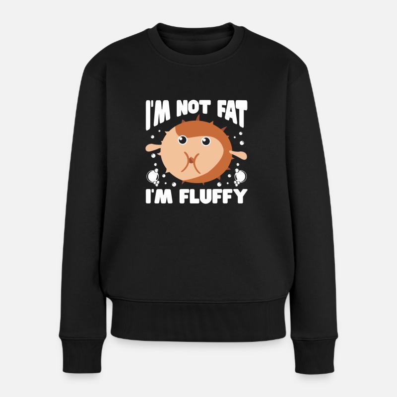 Kugelfisch Pufferfisch Fisch Ballonfisch Fische - Frauen Premium Bio Pullover - Schwarz